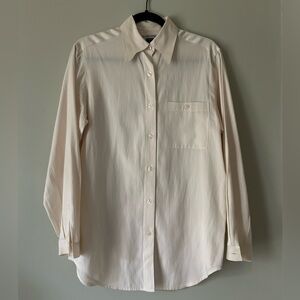 Vintage C’est City Silk-Blend Ivory Shirt